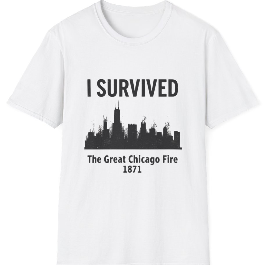 I Survived The Great Chicago T-Shirt - White front