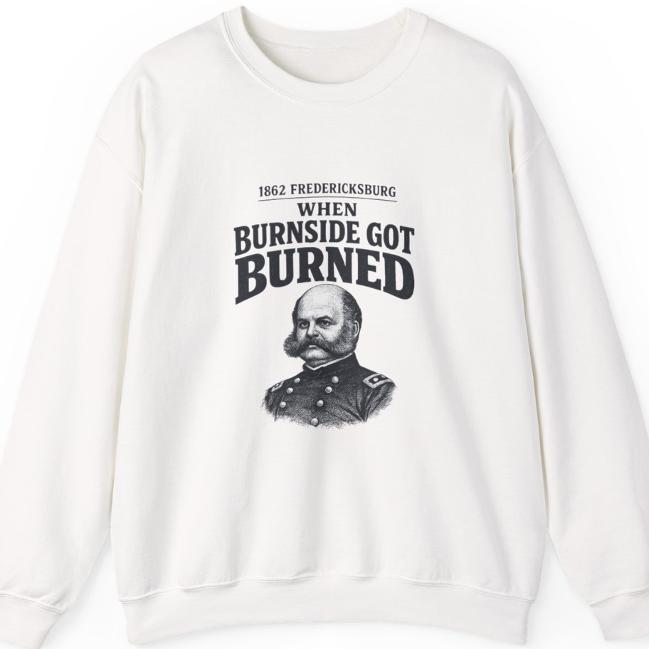 Fredericksburg Burnside Got Burned Vintage Sweatshirt - White front
