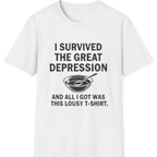 Great Depression T-Shirt - White front