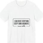 Oscar Wilde Quote Premium Tee - White front