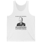 Eisenhower Planning Everything Tank Top - White front