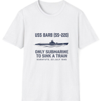 Uss Barb Ss Only Submarine T-Shirt - White front