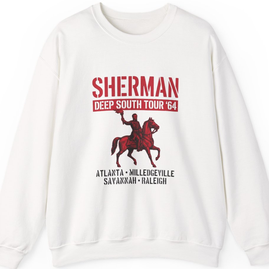 Sherman Deep South Tour Vintage Sweatshirt - White front