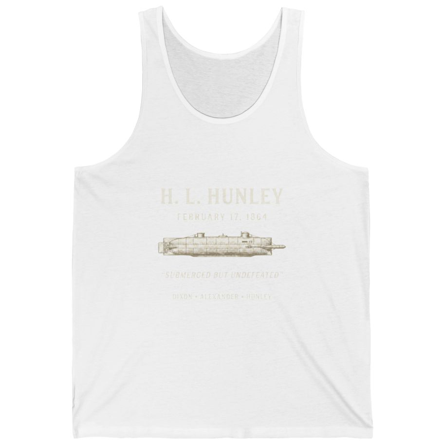 Css Hunley Submarine Memorial Tank Top - White front