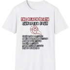 The Black Death European Tour T-Shirt - White front