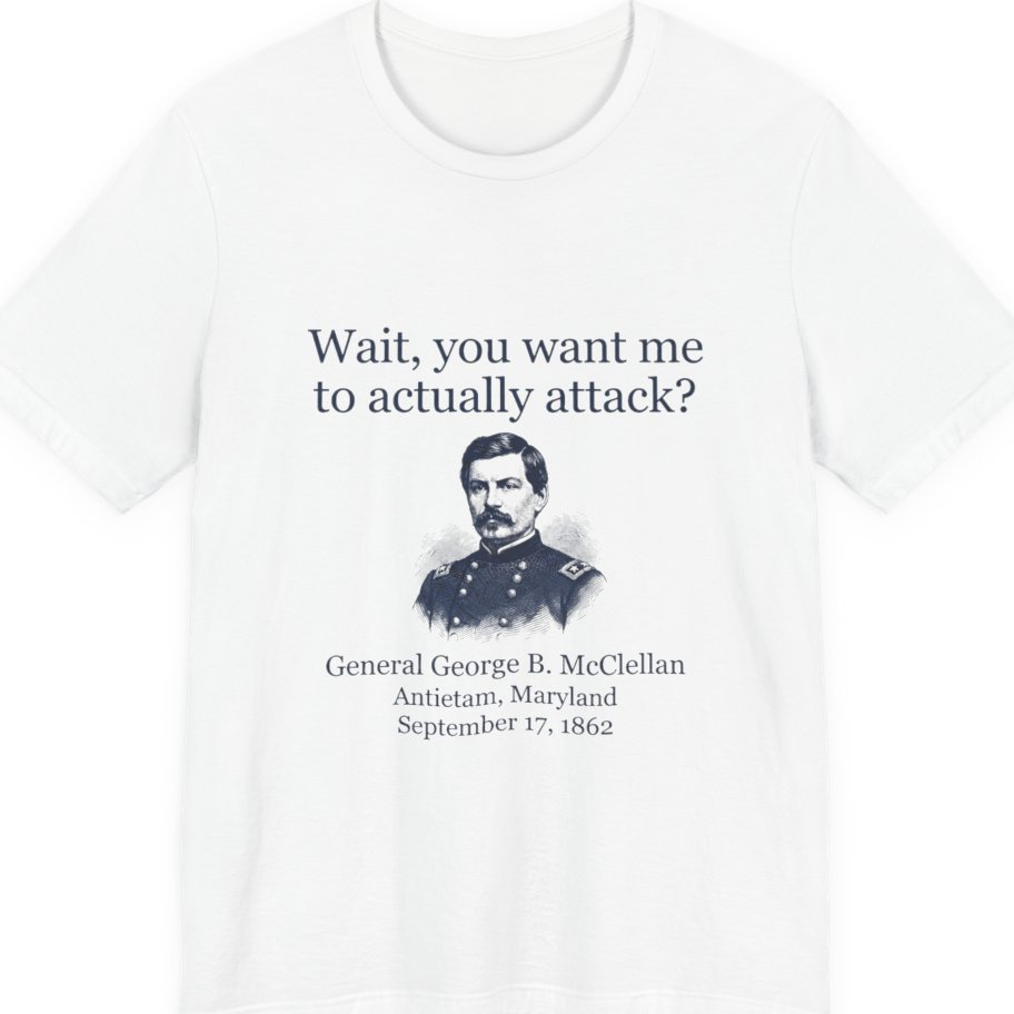 Mcclellan Antietam Attack Premium Tee - White front