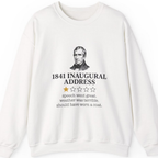 Inaugural Address Review Sweatshirt - White front