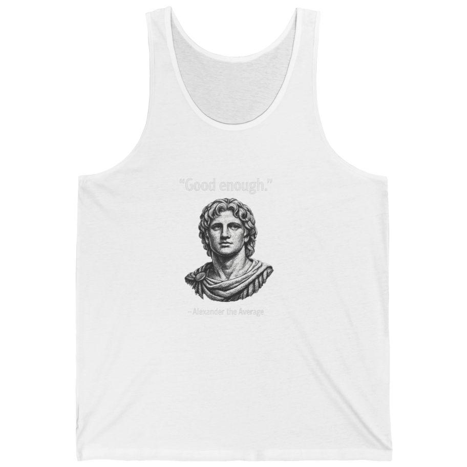 Alexander The Average Good Enough Tank Top - White front