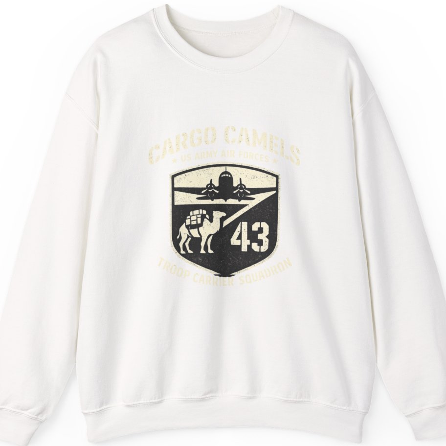Cargo Camels WWII Usaaf Troop Sweatshirt - White front