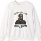 You Should Smile More Harriet Sweatshirt - White front