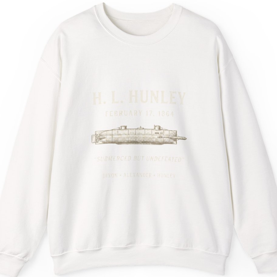 Css Hunley Submarine Memorial Sweatshirt - White front