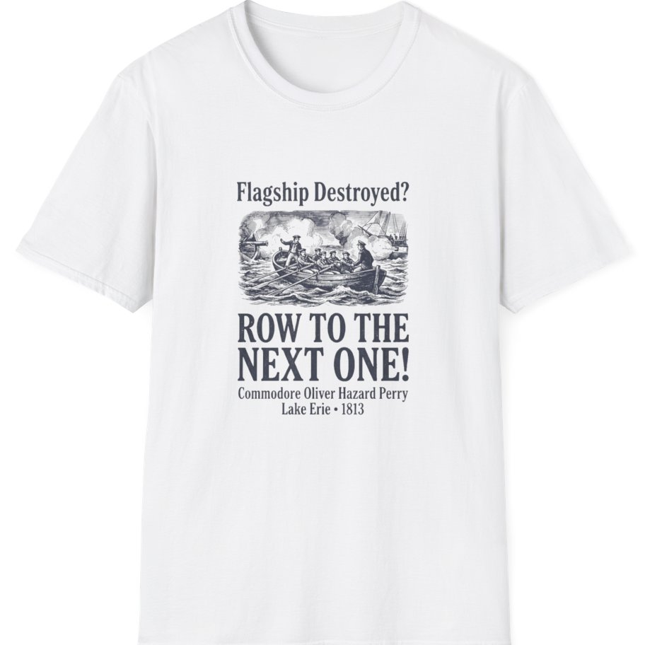 Row To The Next Ship T-Shirt - White front