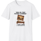 Jesse James Crooked Picture T-Shirt - White front