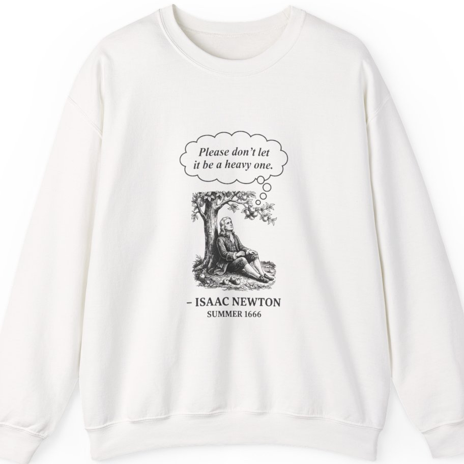Newton Gravity Anxiety Sweatshirt - White front
