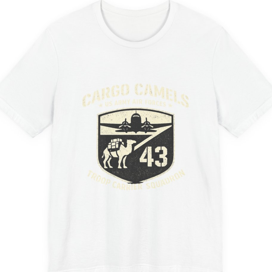 Cargo Camels WWII Usaaf Troop Premium Tee - White front