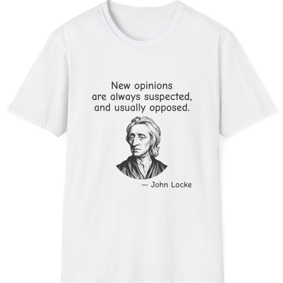 Locke New Opinions T-Shirt - White front