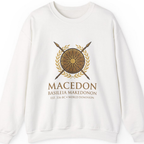Macedonian Empire Crest Sweatshirt - White front