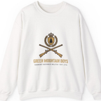 Green Mountain Boys Crest Sweatshirt - White front