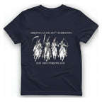 250Th Celebration Arriving T-Shirt - Heather Navy front