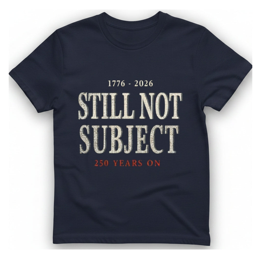 Still Not Subject T-Shirt - Heather Navy front