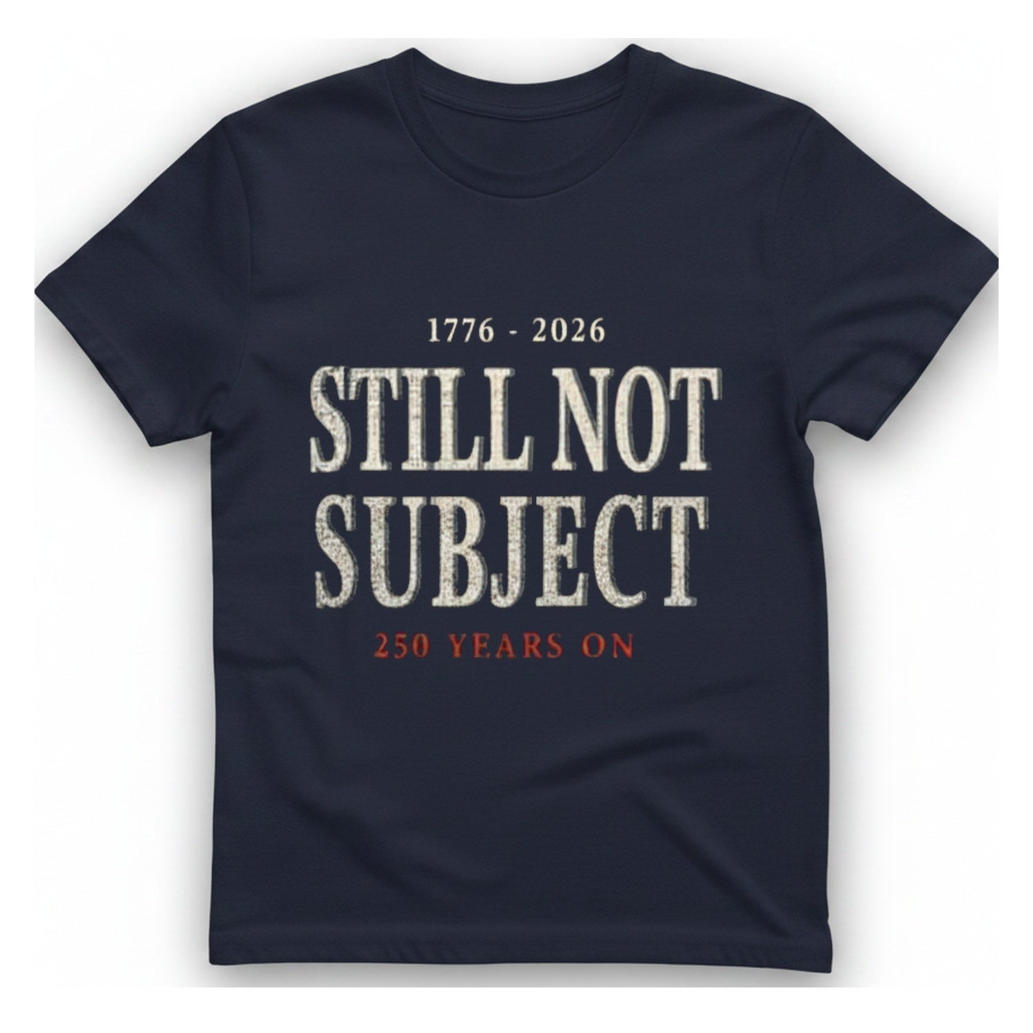 Still Not Subject T-Shirt - Heather Navy front