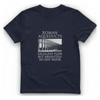 Roman Aqueducts Service Review T-Shirt - Heather Navy front