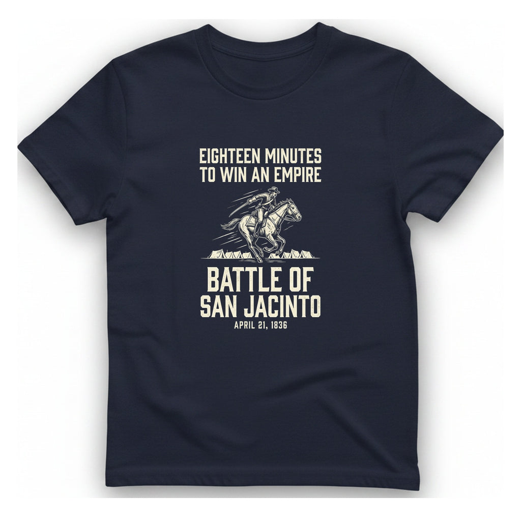 San Jacinto Eighteen Minutes T-Shirt - Heather Navy front