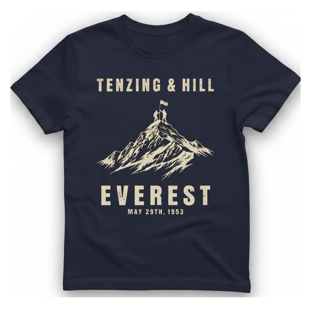 Everest First Ascent T-Shirt - Heather Navy front