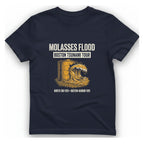 Boston Molasses Flood Tour T-Shirt - Heather Navy front