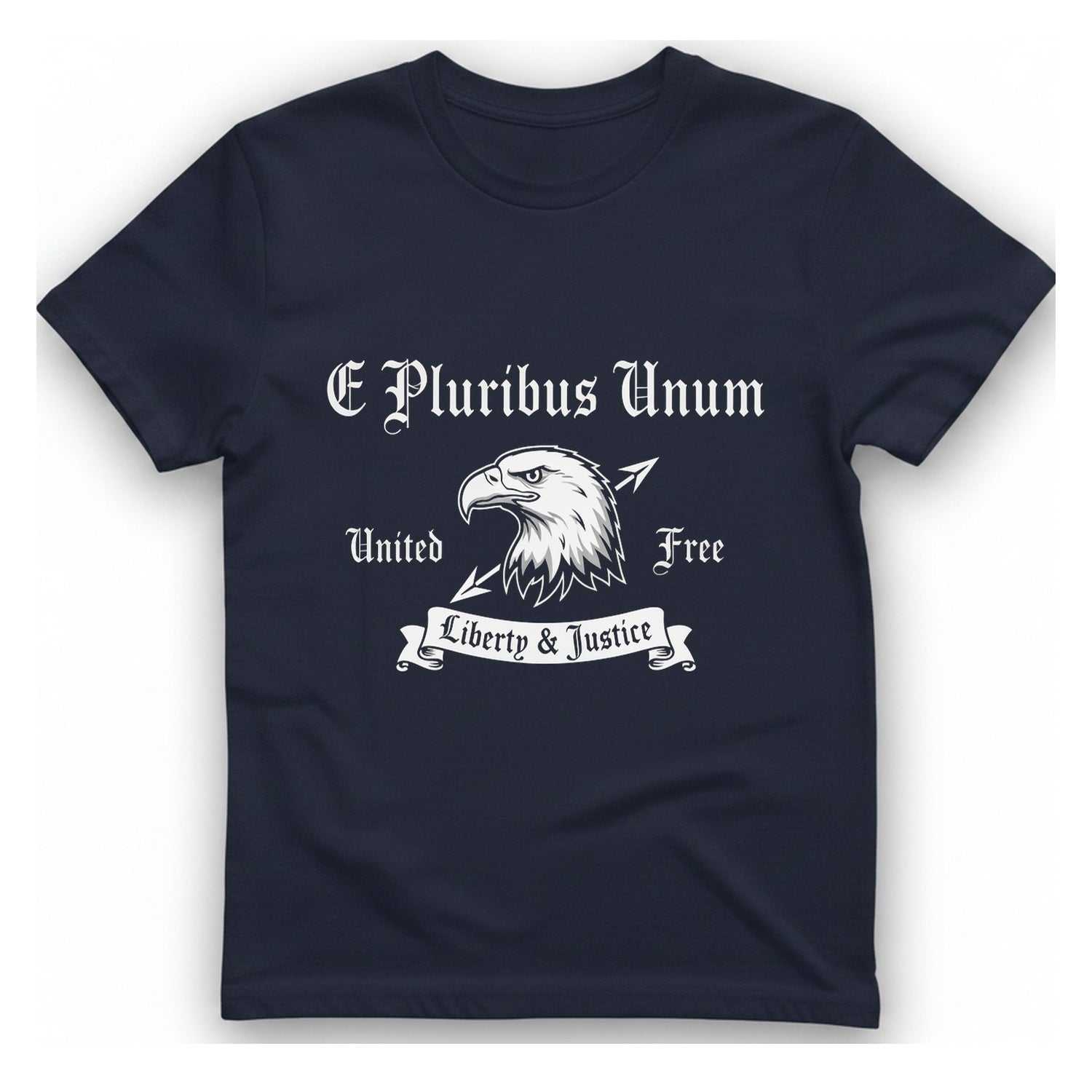 E Pluribus Unum T-Shirt - Heather Navy front