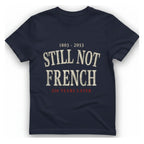 Still Not French T-Shirt - Heather Navy front
