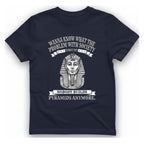Nobody Builds Pyramids Anymore T-Shirt - Heather Navy front