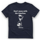 Time Travel Paradox T-Shirt - Heather Navy front