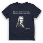 Novalis Seeds Thought T-Shirt - Heather Navy front