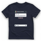 Texas Independence Group Chat T-Shirt - Heather Navy front