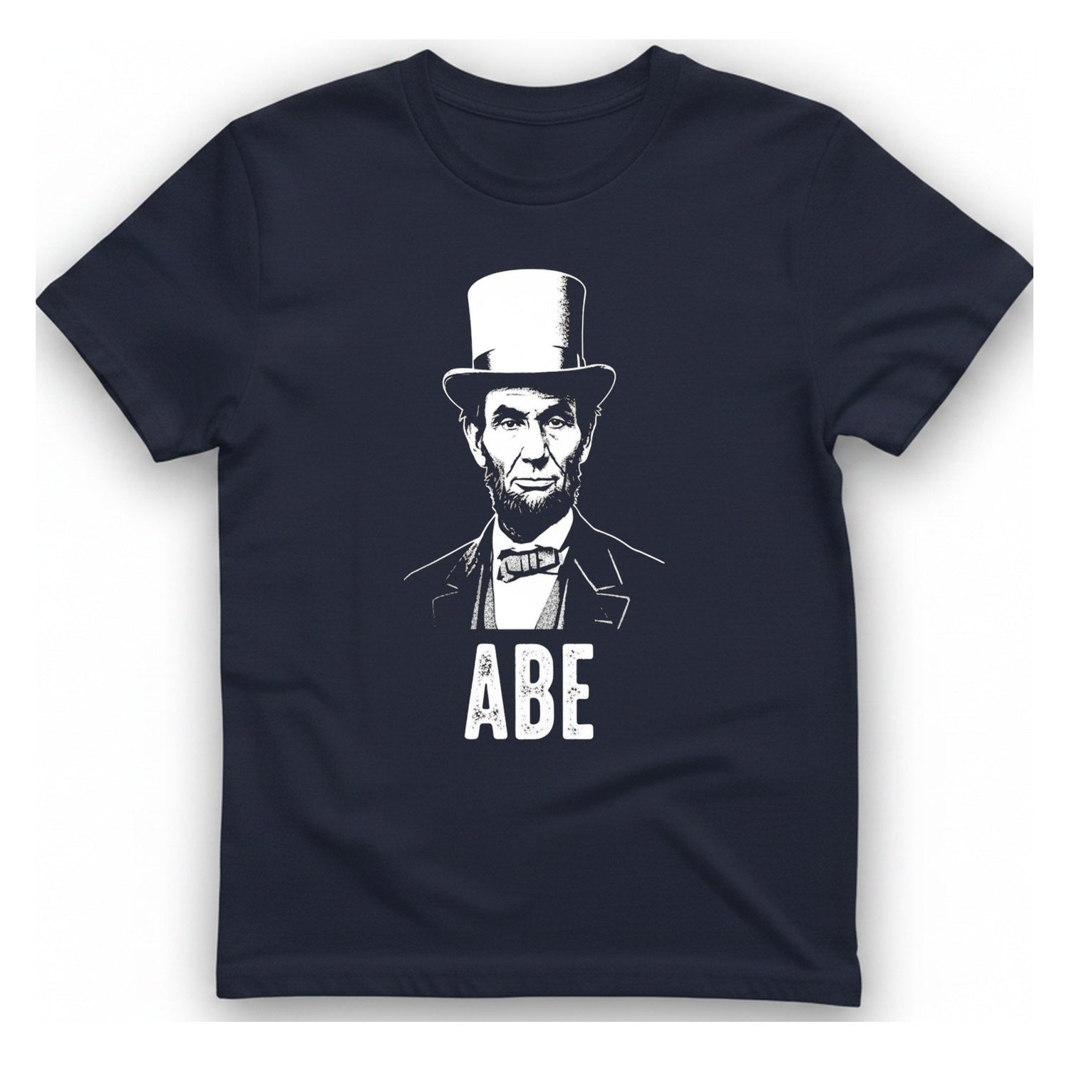 Abe Lincoln T-Shirt - Heather Navy front