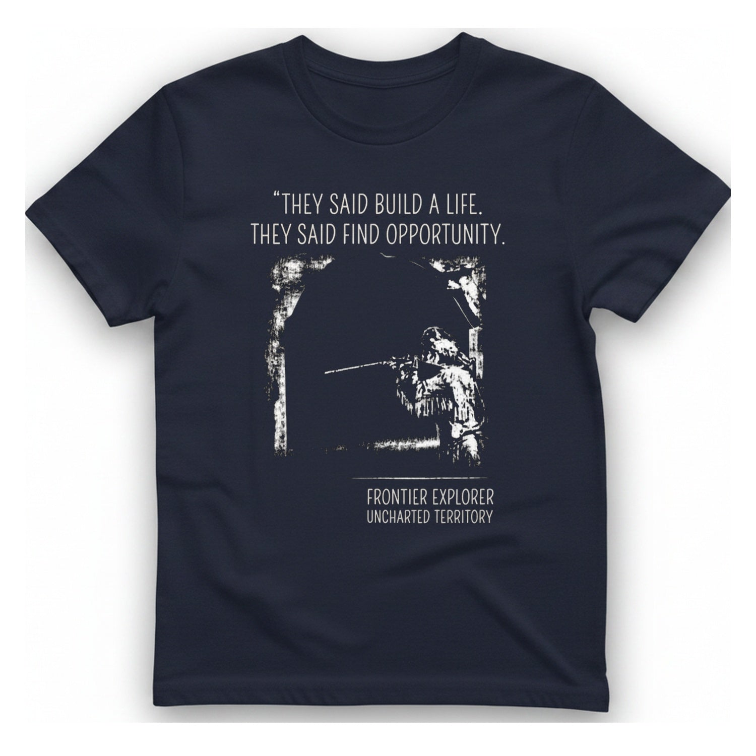 Frontier Explorer Uncharted T-Shirt - Heather Navy front