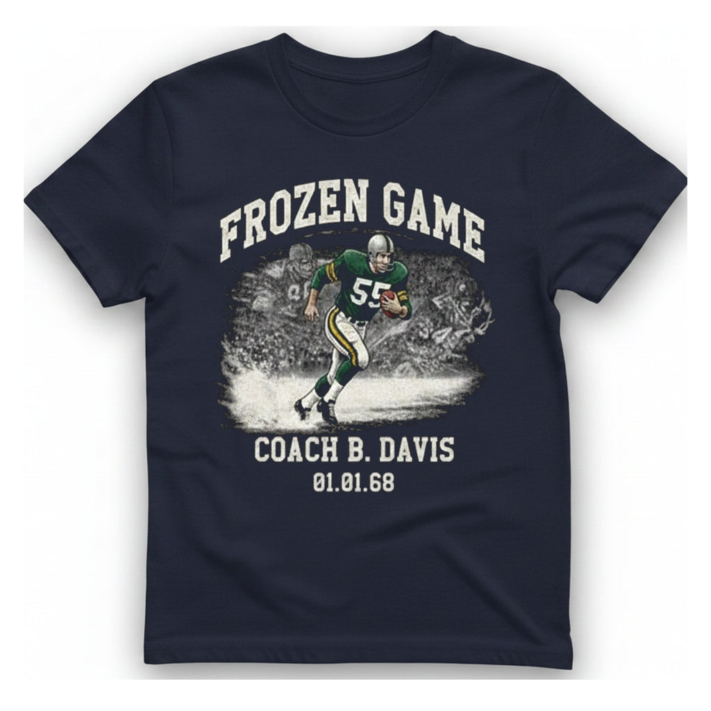 Frozen Game Coach Davis T-Shirt - Heather Navy front