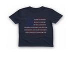 We The People T-Shirt - Heather Navy front