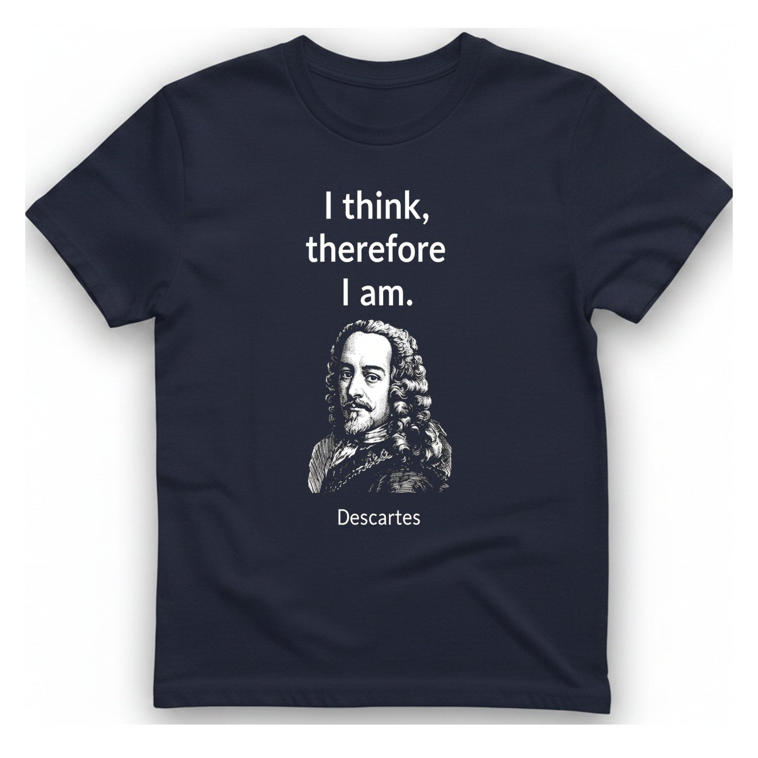 Cogito Ergo Sum T-Shirt - Heather Navy front