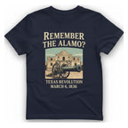Remember The Alamo T-Shirt - Heather Navy front