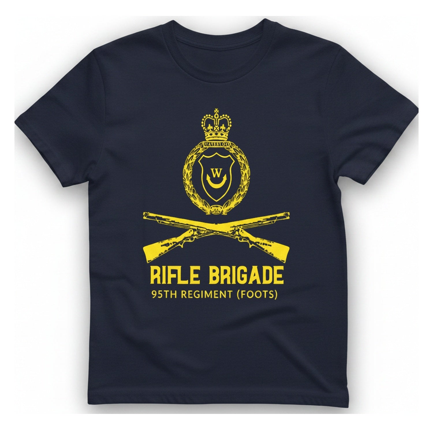 Rifle Brigade Waterloo T-Shirt - Heather Navy front
