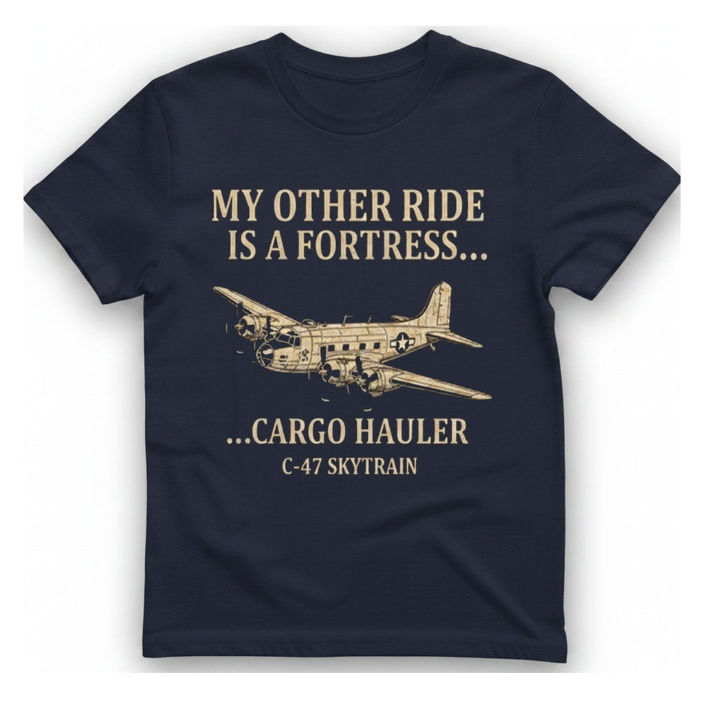 My Other Ride T-Shirt - Heather Navy front