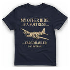 My Other Ride T-Shirt - Heather Navy front