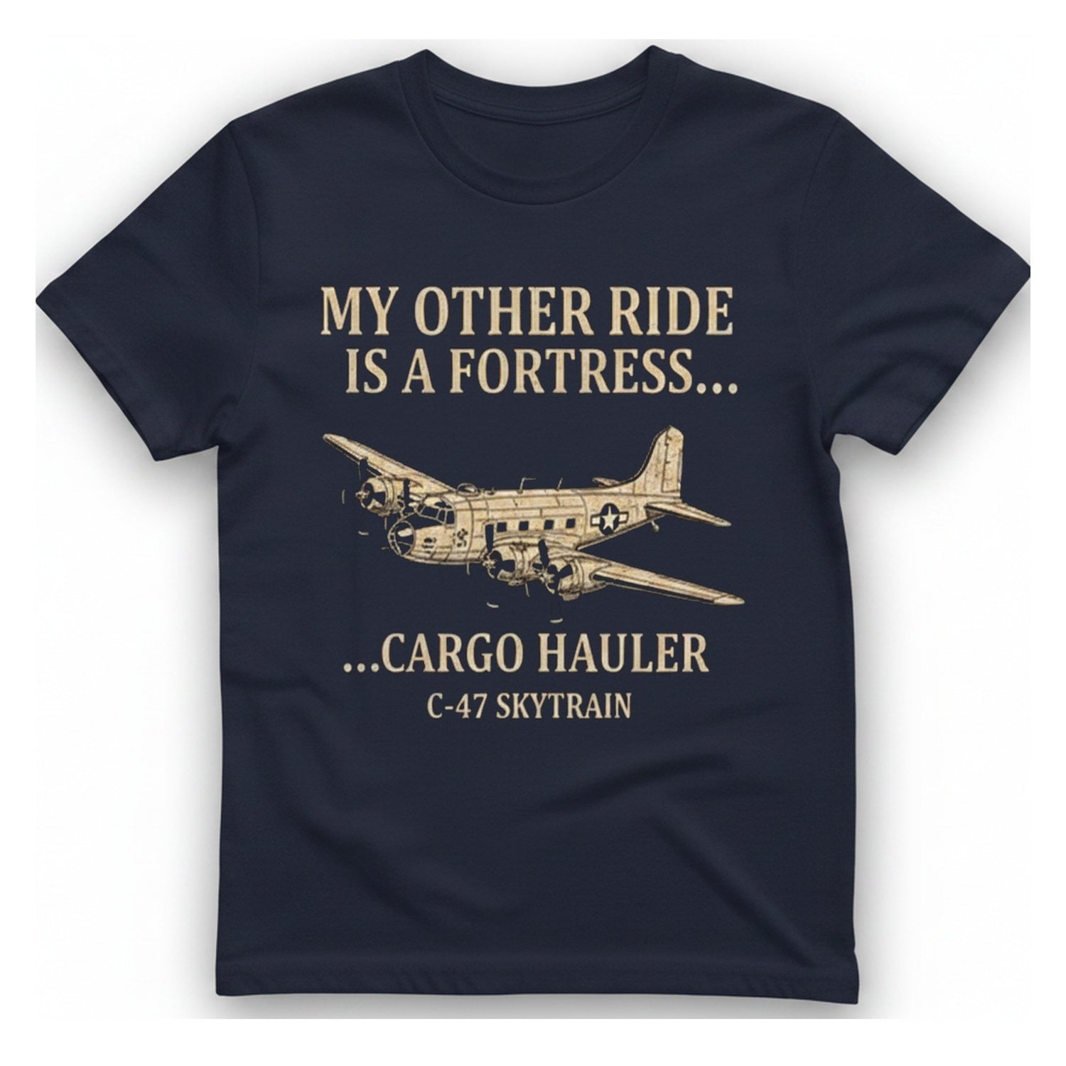 My Other Ride T-Shirt - Heather Navy front