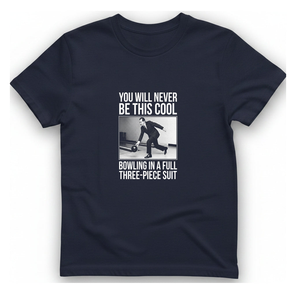 Nixon Suit Bowling Flex T-Shirt - Heather Navy front