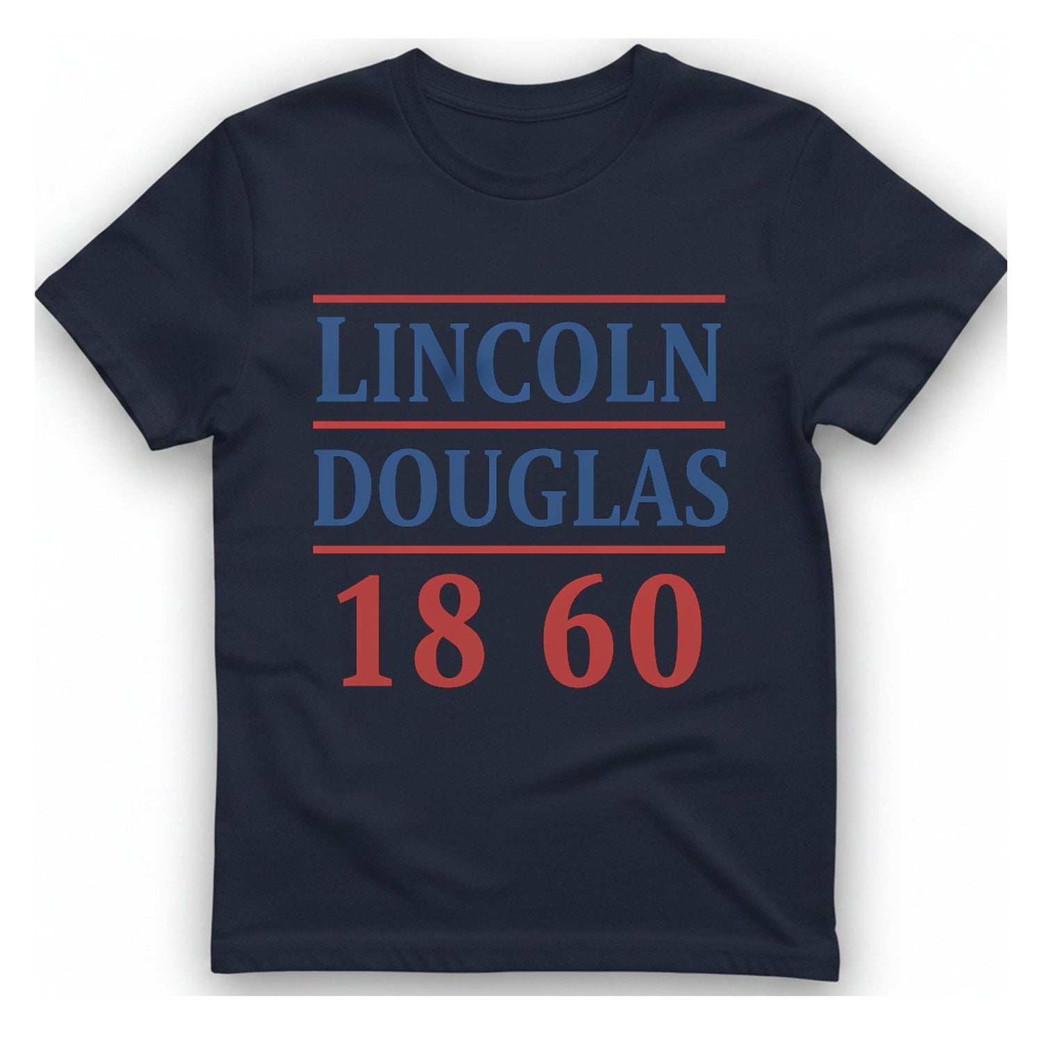 Lincoln Douglas T-Shirt - Heather Navy front