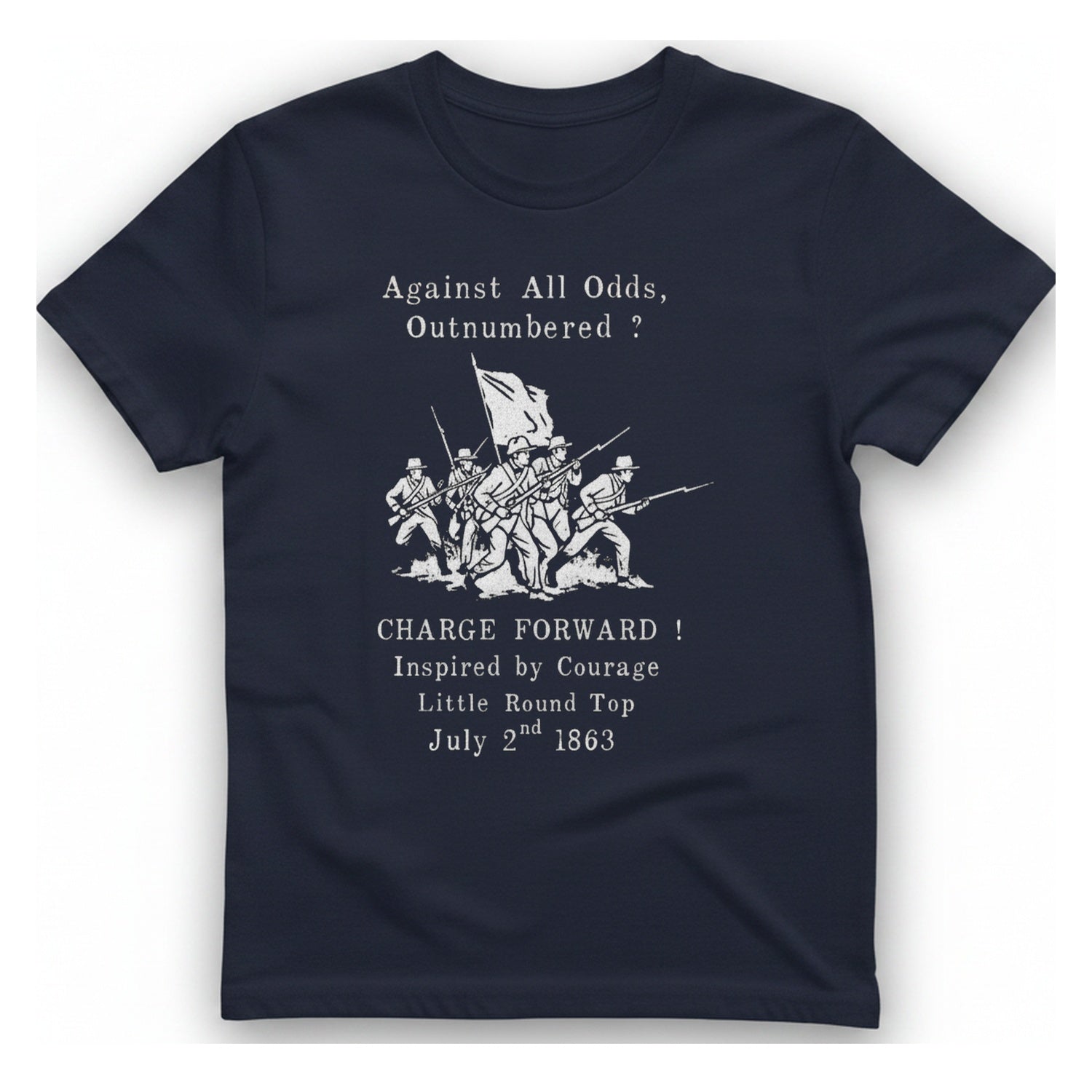 Little Round Top Charge T-Shirt - Heather Navy front