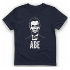 Abe Lincoln Portrait T-Shirt - Heather Navy front