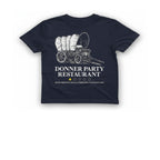 Donner Party Restaurant T-Shirt - Heather Navy front